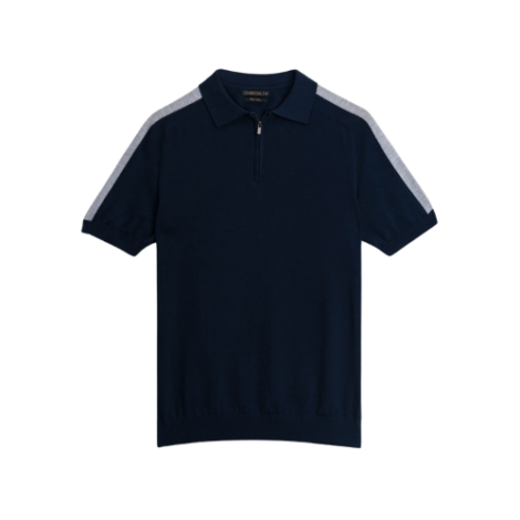 SWEATER KNIT RAGLAN SLEEVE POLO
